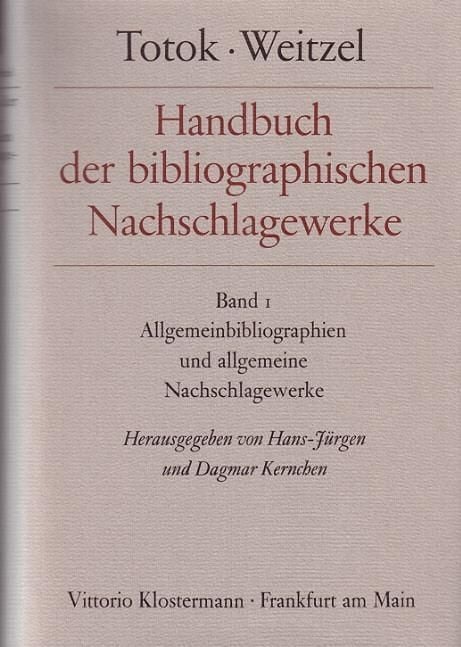 Produktbild: Handbuch der bibliographischen Nachschlagewerke