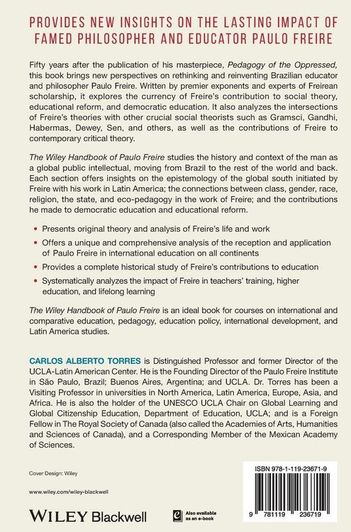 Produktbild: The Wiley Handbook of Paulo Freire