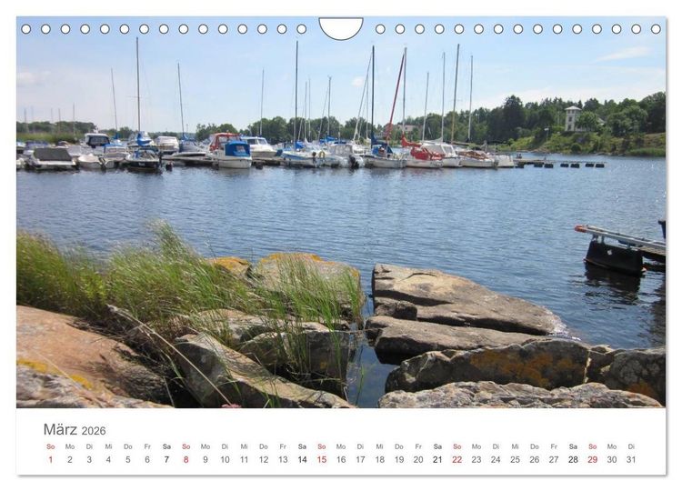 Produktbild: Segelboote in S&uuml;dschwedens Sch&auml;ren (Wandkalender 2026 DIN A4 quer), CALVENDO Monatskalender