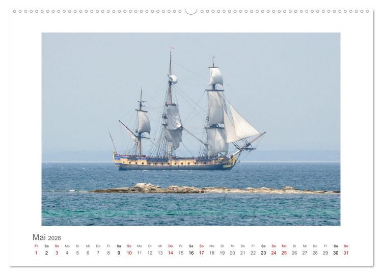 Produktbild: Bretagne - unterwegs mit Julia Hahn (hochwertiger Premium Wandkalender 2026 DIN A2 quer), Kunstdruck in Hochglanz
