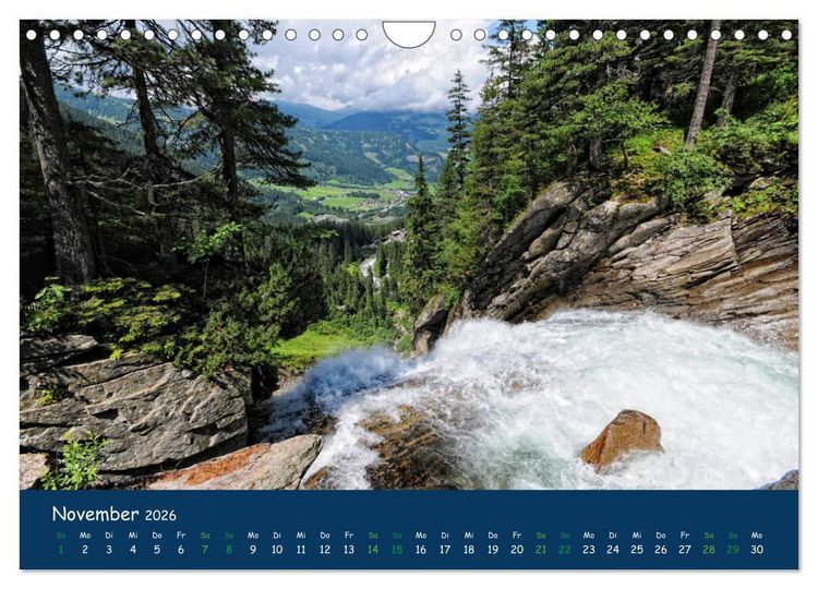 Produktbild: Bergwelt Hohe Tauern - Wandergenuss in alpiner Landschaft (Wandkalender 2026 DIN A4 quer), CALVENDO Monatskalender