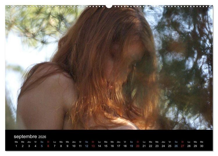 Produktbild: Femme et Nature (Calendrier mural 2026 DIN A2 vertical) calendrier de bureau