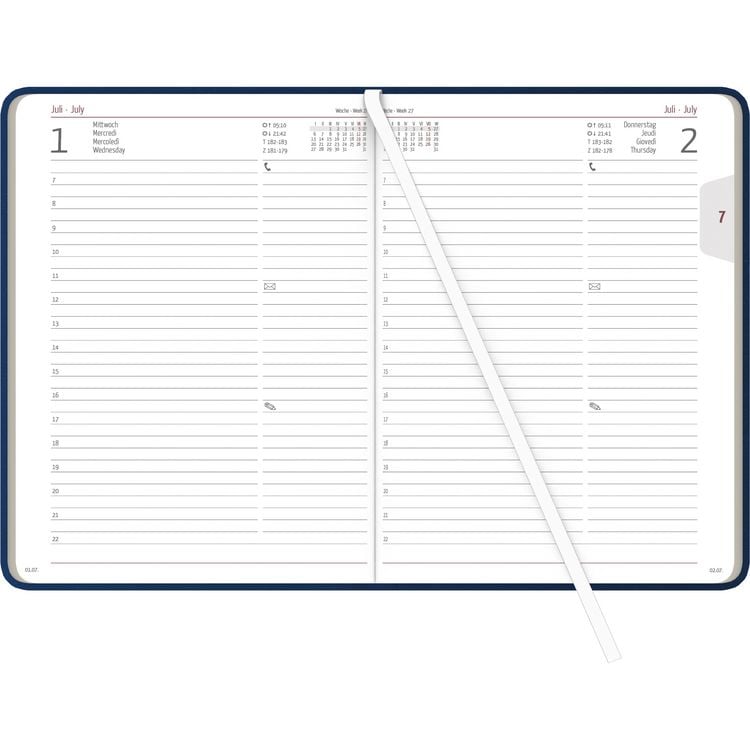 Produktbild: Buchkalender Nature Line Ocean 2026 - Taschen-Kalender A5 - 1 Tag 1 Seite - 416 Seiten - Umwelt-Kalender - mit Hardcover - Alpha Edition