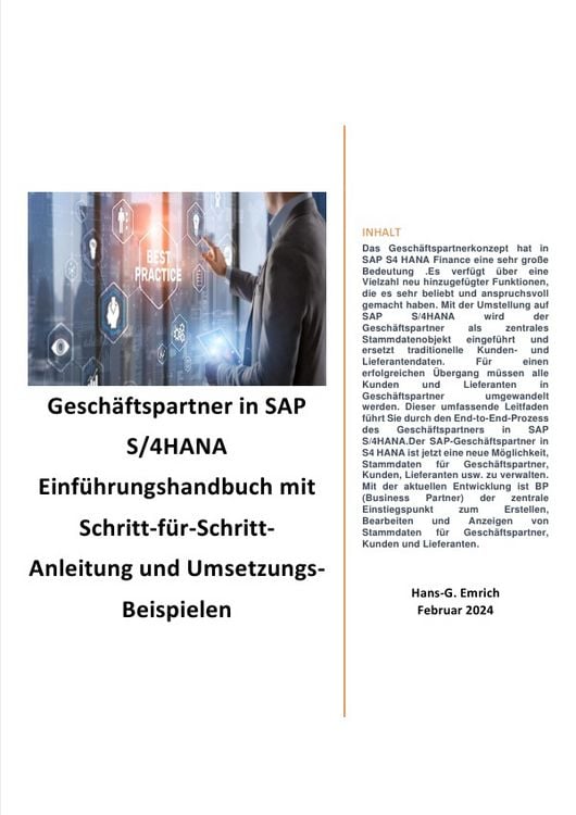 Produktbild: Gesch&auml;ftspartner in SAP S/4HANA Einf&uuml;hrungshandbuch mit Schritt-f&uuml;r-Schritt-Anleitung und Umsetzungs-Beispielen