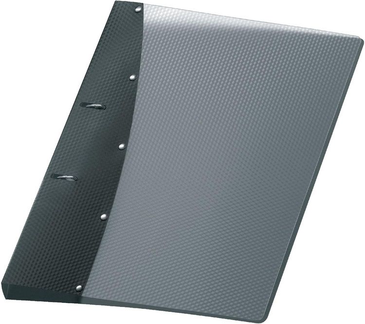 Produktbild: VELOFLEX Ringbuch 2 Ringe Diamond schwarz DIN A4 R&uuml;ckenbreite 3cm