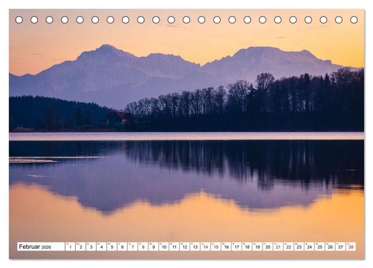 Produktbild: Berchtesgadener Alpen - Landschaften zum Tr&auml;umen (Tischkalender 2026 DIN A5 quer), CALVENDO Monatskalender