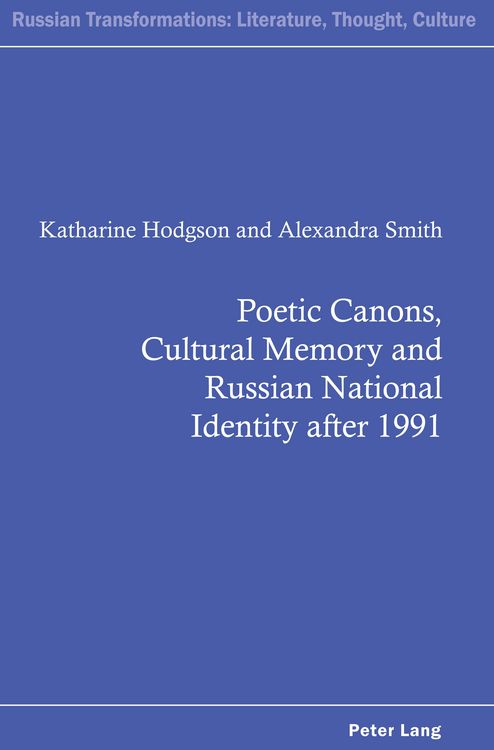 Produktbild: Poetic Canons, Cultural Memory and Russian National Identity after 1991