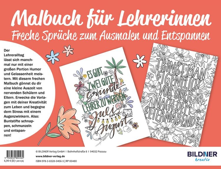 Produktbild: Malbuch f&uuml;r Lehrerinnen