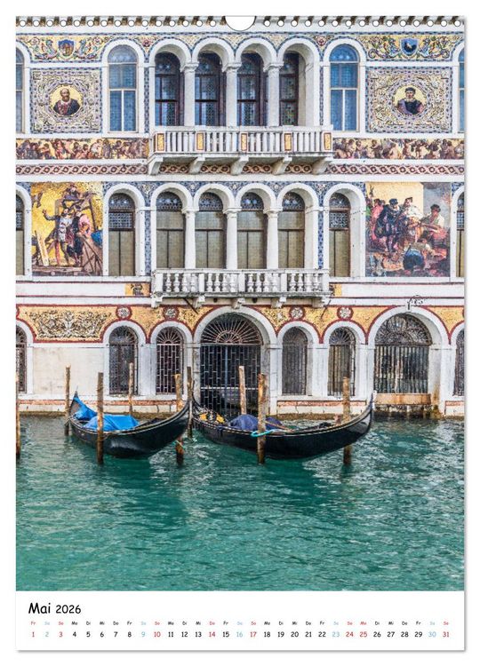 Produktbild: Venedig - Magische Impressionen (Wandkalender 2026 DIN A3 hoch), CALVENDO Monatskalender