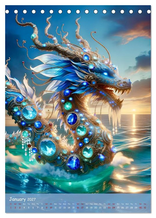Produktbild: The Art of Power Animals (Desk Calendar 2027 DIN A5 portrait), CALVENDO 12 Month DeskCalendar