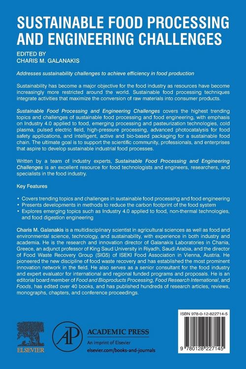 Produktbild: Sustainable Food Processing and Engineering Challenges
