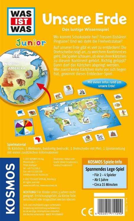 Produktbild: WAS IST WAS Junior Quizspiel - Unsere Erde