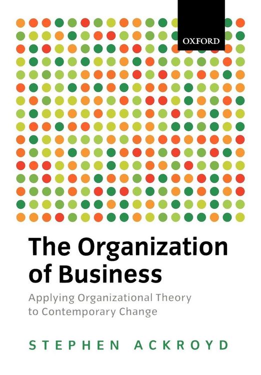 Produktbild: The Organization of Business in Modern Britain