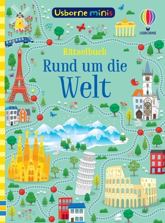 Produktbild: Usborne Minis: R&auml;tselbuch - Rund um die Welt