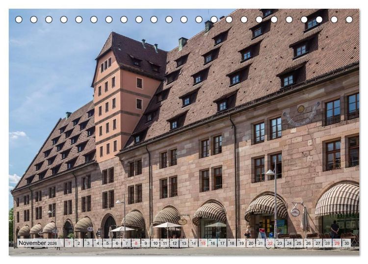 Produktbild: N&Uuml;RNBERG Historisches Stadtherz (Tischkalender 2026 DIN A5 quer), CALVENDO Monatskalender