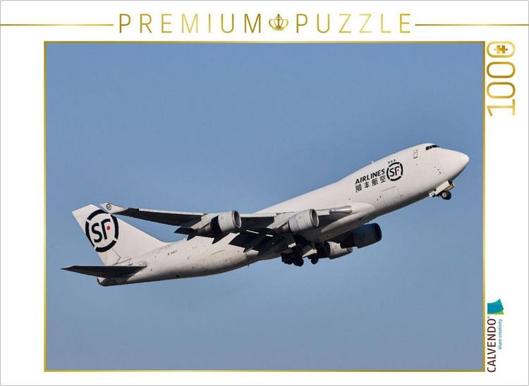Produktbild: CALVENDO Puzzle B-2426 - SF Airlines - Boeing 747-40BERF | 1000 Teile Lege-Gr&ouml;&szlig;e 64x48cm Foto-Puzzle f&uuml;r gl&uuml;ckliche Stunden