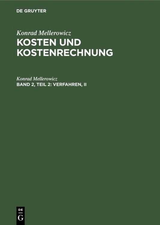 Produktbild: Verfahren, II