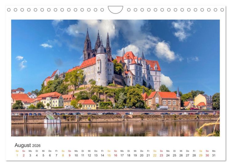 Produktbild: Sachsen - Land zwischen Elbe und Erzgebirge (Wandkalender 2026 DIN A4 quer), CALVENDO Monatskalender