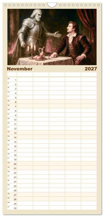 Produktbild: Familienplaner 2027 - Die ber&uuml;hmtesten Opern der Welt mit 5 Spalten (Wandkalender, 21 x 45 cm) CALVENDO