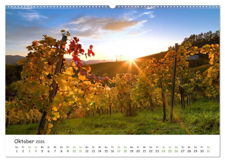 Produktbild: S&uuml;dsteiermark365 (Wandkalender 2026 DIN A2 quer), CALVENDO Monatskalender