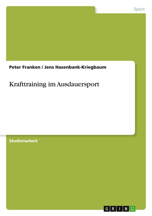 Produktbild: Krafttraining im Ausdauersport
