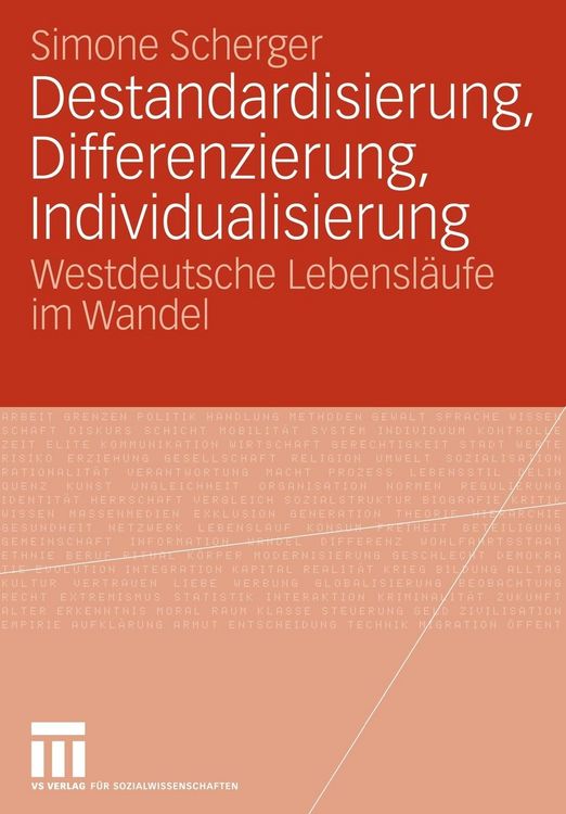 Produktbild: Destandardisierung, Differenzierung, Individualisierung
