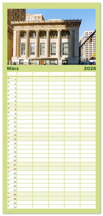 Produktbild: Familienplaner 2026 - Delaware. Kleine Perle an der Ostk&uuml;ste der USA mit 5 Spalten (Wandkalender, 21 x 45 cm) CALVENDO