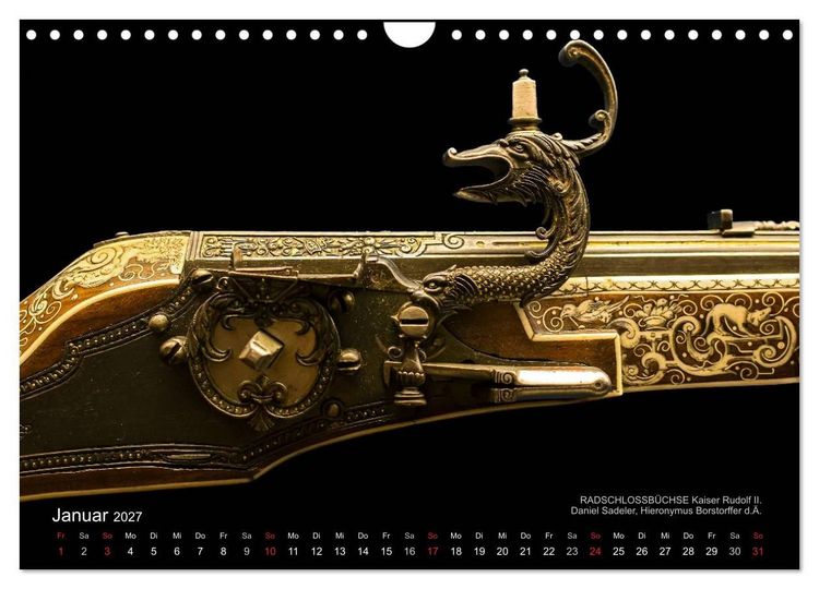 Produktbild: Historische R&uuml;stungen und Waffen (Wandkalender 2027 DIN A4 quer), CALVENDO Monatskalender