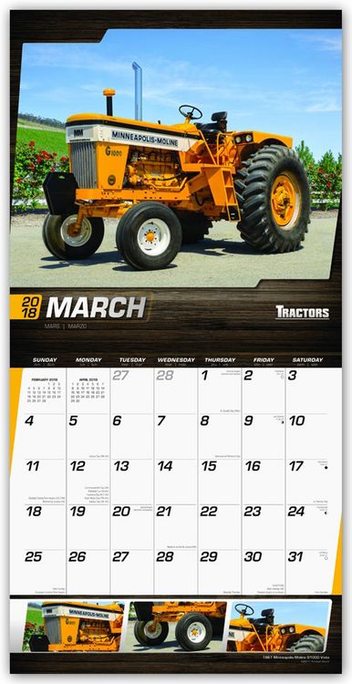 Produktbild: Tractors - Traktoren 2018 - 18-Monatskalender
