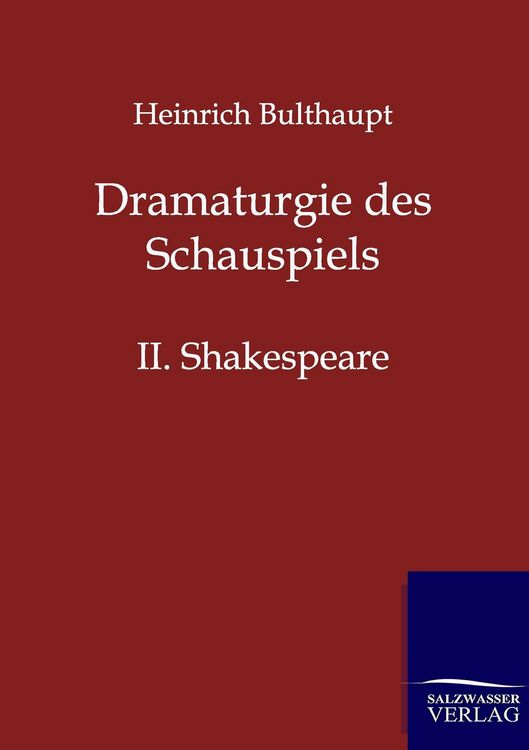 Produktbild: Dramaturgie des Schauspiels