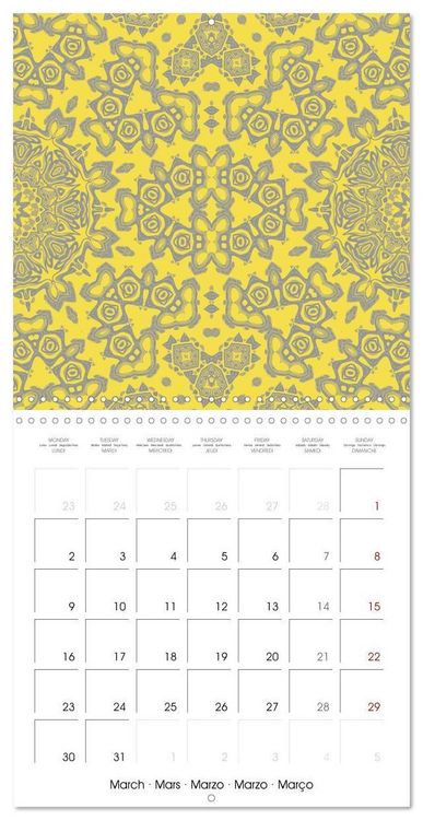 Produktbild: Mandalas Recherche int&eacute;rieure (Calendrier mural carr&eacute; 2026 30x30 cm) Calendrier double avec une page pour vos prises de notes