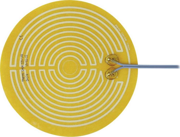 Produktbild: Thermo TECH Polyester Heizfolie selbstklebend 12 V/DC, 12 V/AC 14W Schutzart IPX4 (&Oslash;) 174mm