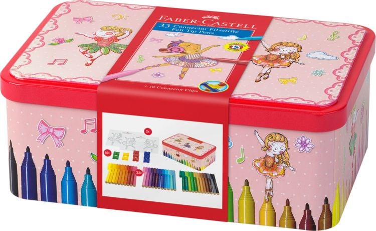 Produktbild: Faber-Castell Filzstifte Connector Ballerinabox