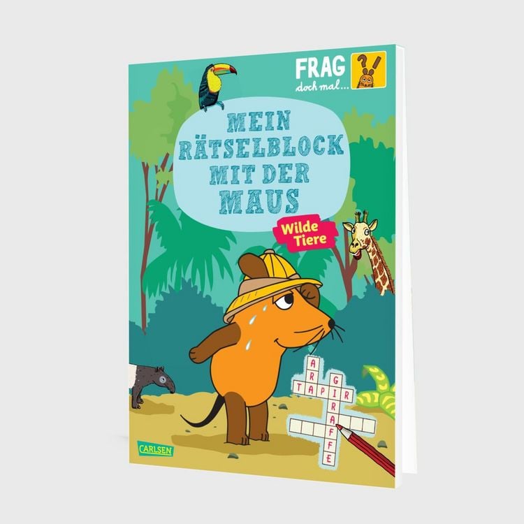 Produktbild: Frag doch mal ... die Maus: Mein R&auml;tselblock mit der Maus- Wilde Tiere