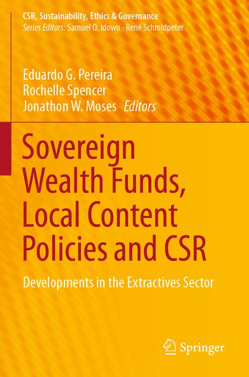 Produktbild: Sovereign Wealth Funds, Local Content Policies and CSR