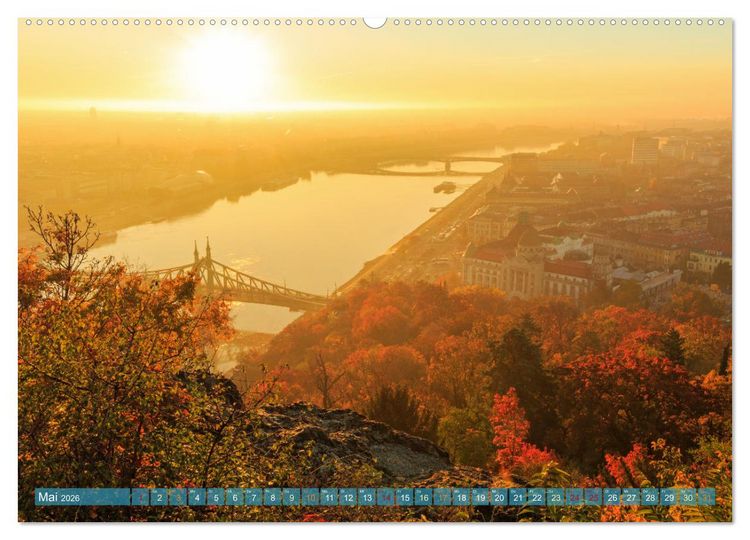 Produktbild: Romantisches Budapest - Ungarns sch&ouml;ne Hauptstadt an der Donau (Wandkalender 2026 DIN A2 quer), CALVENDO Monatskalender
