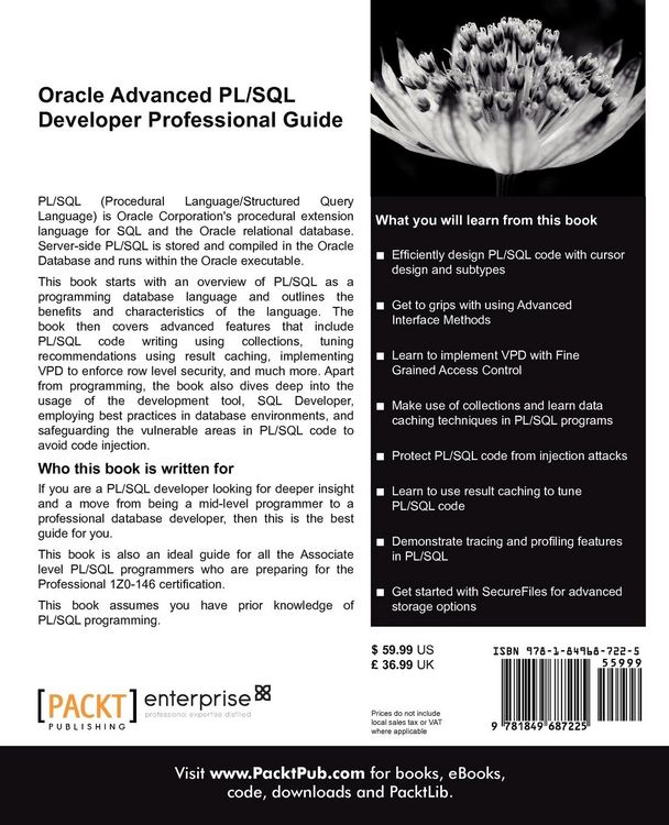 Produktbild: Oracle Advanced PL/SQL Developer Professional Guide