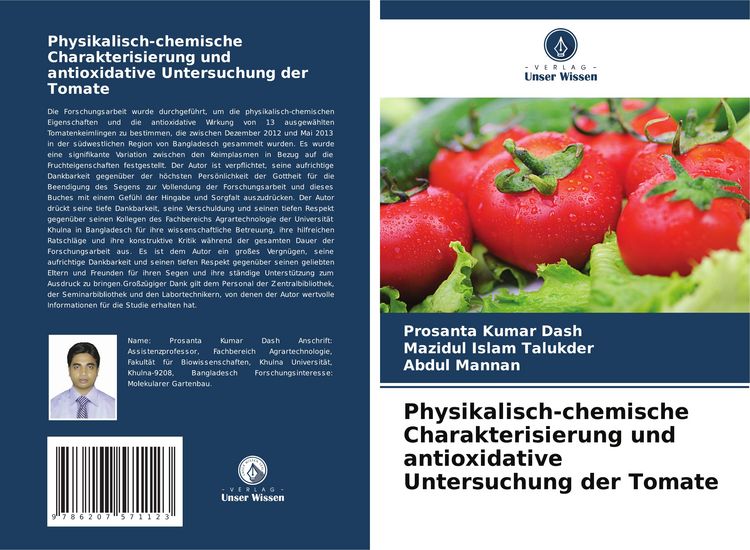 Produktbild: Physikalisch-chemische Charakterisierung und antioxidative Untersuchung der Tomate