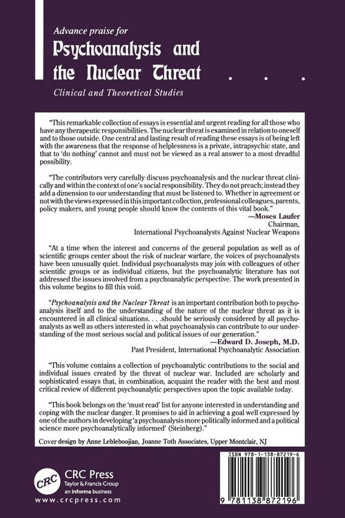 Produktbild: Psychoanalysis and the Nuclear Threat