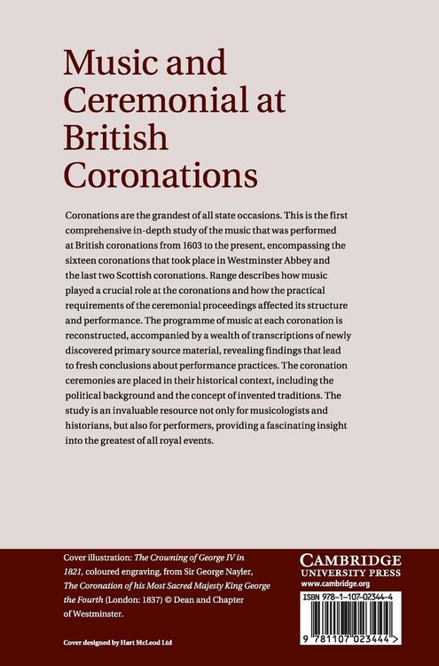Produktbild: Music and Ceremonial at British Coronations