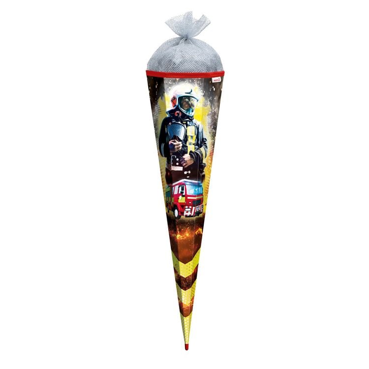 Produktbild: Motivschult&uuml;te, Feuerwehrmann, 85cm, Folie & Silbert&uuml;ll