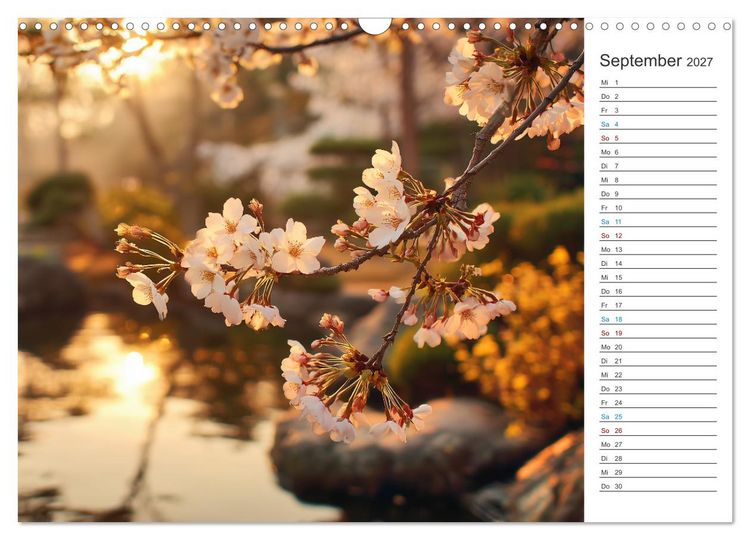 Produktbild: Japanische Kirschbl&uuml;te (Wandkalender 2027 DIN A3 quer), CALVENDO Monatskalender
