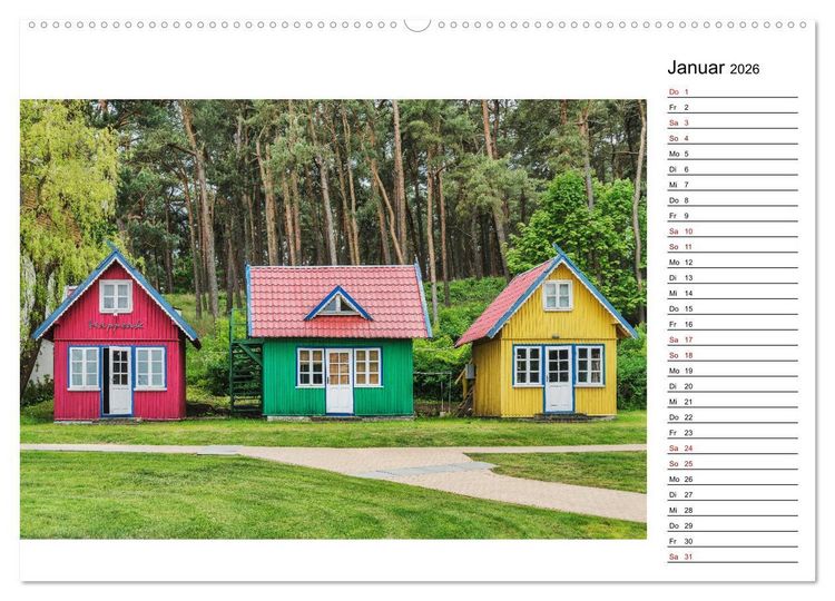 Produktbild: Nida - Perle am Kurischen Haff (hochwertiger Premium Wandkalender 2026 DIN A2 quer), Kunstdruck in Hochglanz