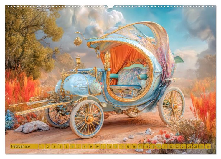 Produktbild: Kutschentr&auml;ume - Fantasiewerke (hochwertiger Premium Wandkalender 2027 DIN A2 quer), Kunstdruck in Hochglanz