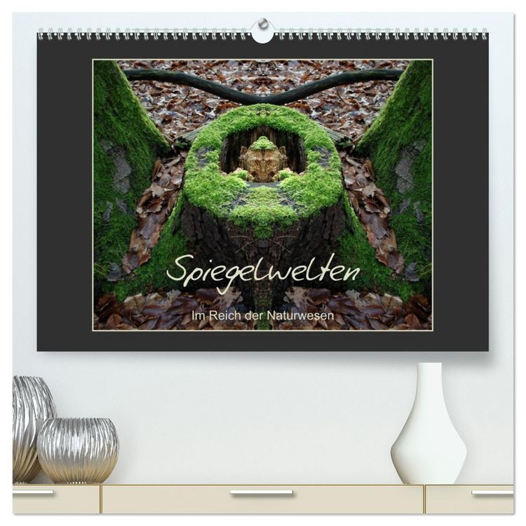 Produktbild: Spiegelwelten - Im Reich der Naturwesen (hochwertiger Premium Wandkalender 2026 DIN A2 quer), Kunstdruck in Hochglanz