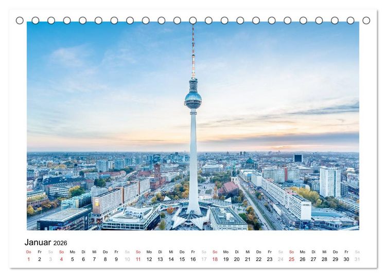 Produktbild: Berlin - Portrait einer Hauptstadt (Tischkalender 2026 DIN A5 quer), CALVENDO Monatskalender