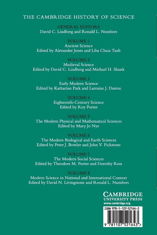 Produktbild: The Cambridge History of Science