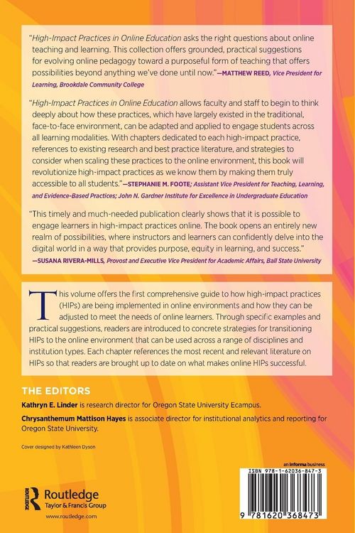 Produktbild: High-Impact Practices in Online Education