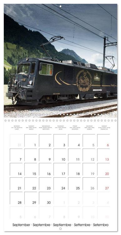 Produktbild: Swiss Trains (Wall Calendar 2026 12 &times; 12 Inch) CALVENDO 12 Month Wall Calendar