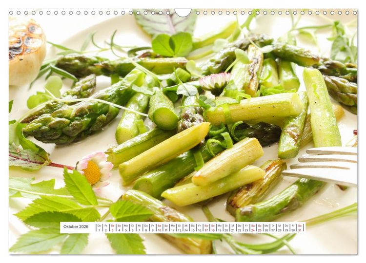 Produktbild: K&ouml;stlicher Spargel (Wandkalender 2026 DIN A3 quer), CALVENDO Monatskalender